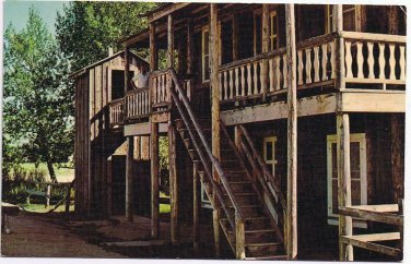 Postcard Big Jon Nevada City Montana Outside Plumbing Nevada City Hotel