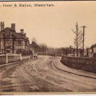 Postcard Crown Hotel & Station Westerham United Kingdom