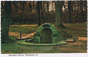 Pennsylvania Postcard Gettysburg Spanglers Spring