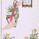 Birthday Postcard Woman Birthday Cake Mirror