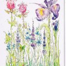 Art Flowers Postcard Wild Flowers Sophie Appleton
