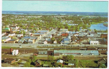 Ontario Postcard Dryden Aerial View