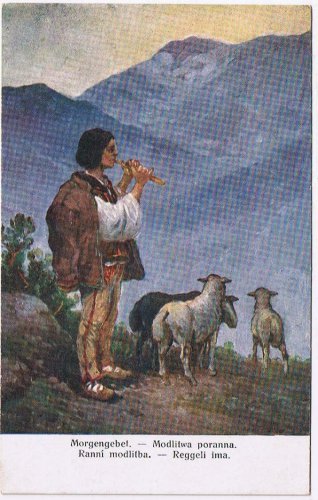 Art Postcard Poland Rondel Morgengebel Morning Prayers