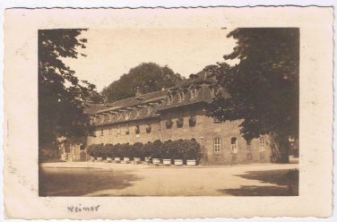 Germany Postcard RPPC Weimar Houses