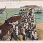 Maine Postcard Old Orchard Crowd On Pier Abrams