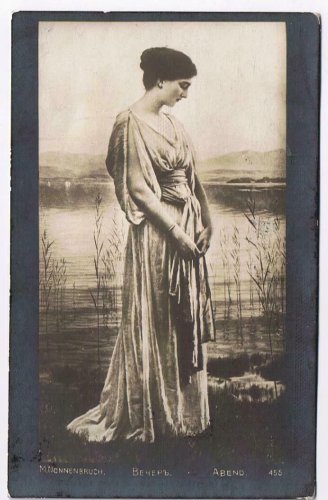 Bulgaria Postcard Max Nonnenbruch Abend Evening By The Lake 1912