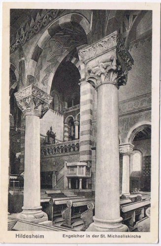 Germany Postcard Hildesheim Engelchor in der St Michaelkirche