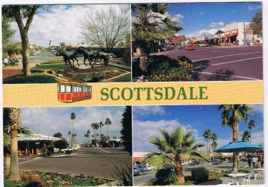 Arizona Postcard Scottsdale Multi View