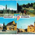 Hungary Postcard Gyor Multi View Udvozlet Gyorbol Greetings