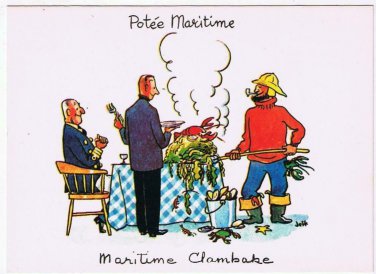 Quebec Postcard The Bluenose Maritime Clambake Restaurants Place Ville Marie