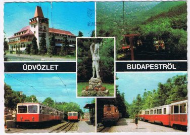 Hungary Postcard Budapest Udvozlet Budapestrol