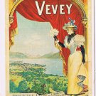 Advertising Postcard Vevey Station Dreyma Hotels de Vevey