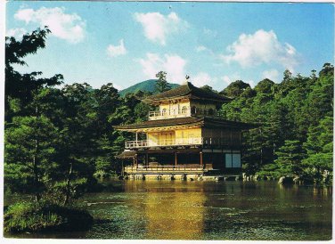 Japan Postcard Kyoto Gold Pavilion Japan Air Lines