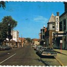 Quebec Postcard Drummondville Rue Heriot Vintage Cars