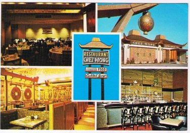 Quebec Postcard Lafleche Montreal Chez Wong South Shore Inn