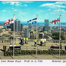 Quebec Postcard Montreal Skyline View From Mount Royal Place de la Ville