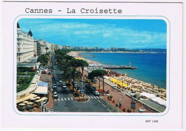 France Postcard Cote D'Azur Cannes Boulevard de la Croisette