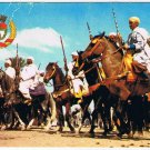 Morocco Postcard Marrakech Fantasia & Town Emblem
