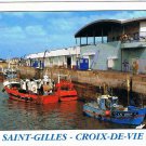 France Postcard Saint Gilles Croix de Vie Cote de Lumiere Baineaire Station Fish