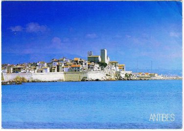 France Postcard Cote d'Azur Antibes The Ramparts