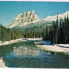 Alberta Postcard Mt Eisenhower & Bow River Canadian Rockies