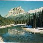 Alberta Postcard Mt Eisenhower & Bow River Canadian Rockies