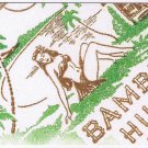Art Postcard Aloha Bambu Hut Cocktail Napkin 1940s