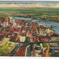 Ohio Postcard Cincinnati Aerial View Ohio River