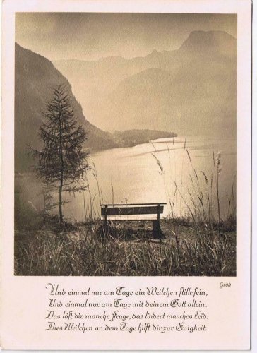 Germany Postcard Munich Munchen Hallstattersee