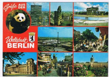 Germany Postcard Berlin Weltstadt Multi View
