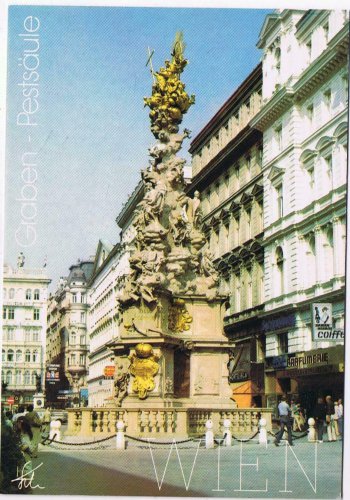 Austria Postcard Vienna Graben Pestsaule Plague Column
