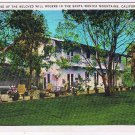 California Postcard Santa Monica Mountains Will Rogers Ranch House