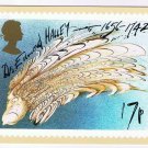United Kingdom UK Postcard Stamps Halley's Comet 1986 17p