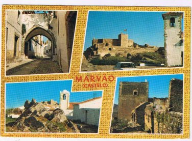 Portugal Postcard Marvao Sight Seeing Aspects Multi View