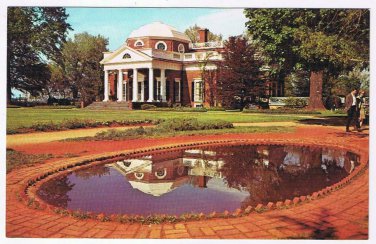 Virginia Postcard Charlottesville Monticello Home Of Thomas Jefferson