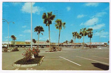 Florida Postcard Pompono Beach Shopper Haven Shipping Center
