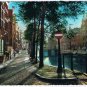 Netherlands Holland Postcard Old Amsterdam Voorburgwal