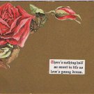 Valentine Postcard Red Rose Love's Young Dream
