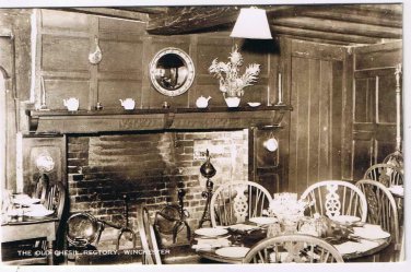United Kingdom UK Postcard RPPC Winchester The Old Chesil Rectory