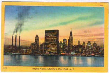New York Postcard NYC United Nations Building