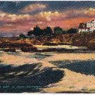 Postcard Turbulent Surf La Jolla California