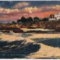 Postcard Turbulent Surf La Jolla California