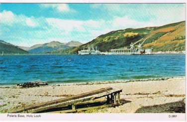 United Kingdom UK Postcard Scotland Polaris Base Holy Loch