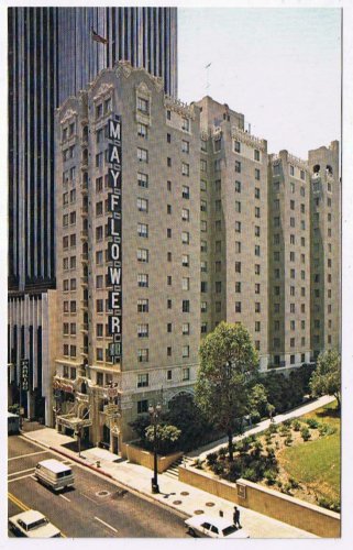 California Postcard Los Angeles Mayflower Hotel