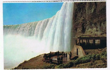 Ontario Postcard Niagara Falls Plaza Below Horseshoe Falls