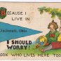 Postcard Because I Live In Cincinnati I Should Worry Ohio