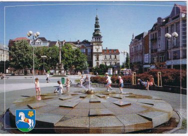 Czechslovakia Postcard Ostrava Masaryk Square