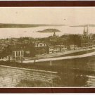 Nova Scotia Laminated Postcard RPPC View of Brunswick St & George's Island 1890s