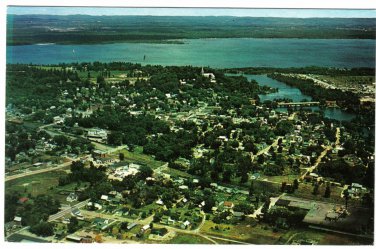 Ontario Postcard Arnprior Aerial View Madawaska River