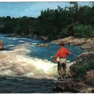 Ontario Postcard Fishing On The Rocks